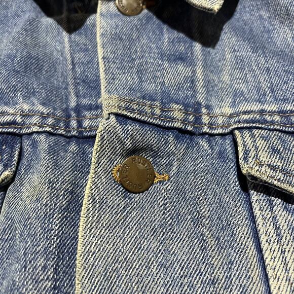 Vintage 80s Rustler Blue Western Boxy Denim Jacket - Picture 5 of 5